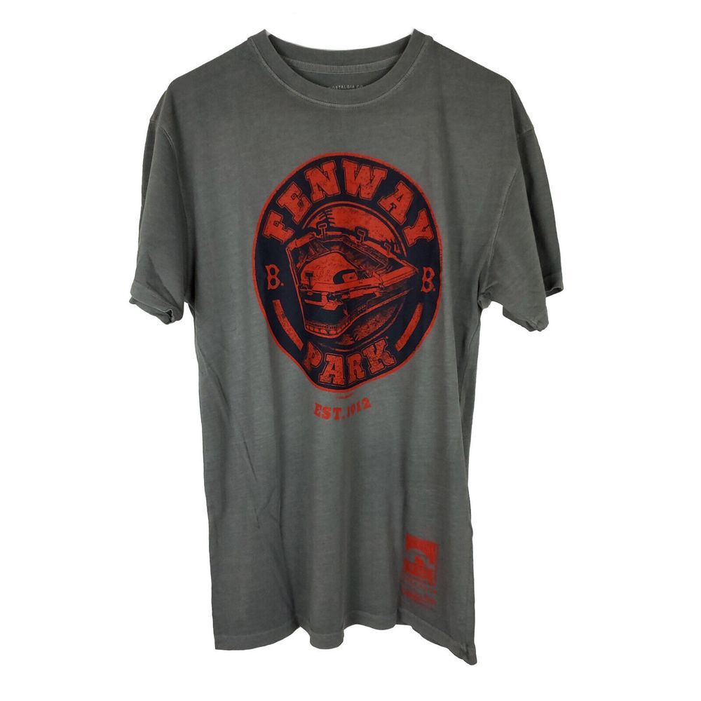 Boston Red Sox Mitchell &‎ Ness MLB M Medium Shirt Fenway Park Stadium Gray NWT